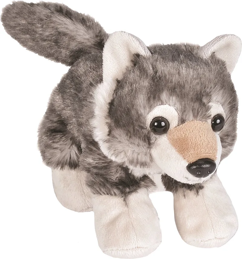 knuffels Wolf - 18 cm - wolven - speelgoed - pluche by Wild Republic in Grey, White – product photo