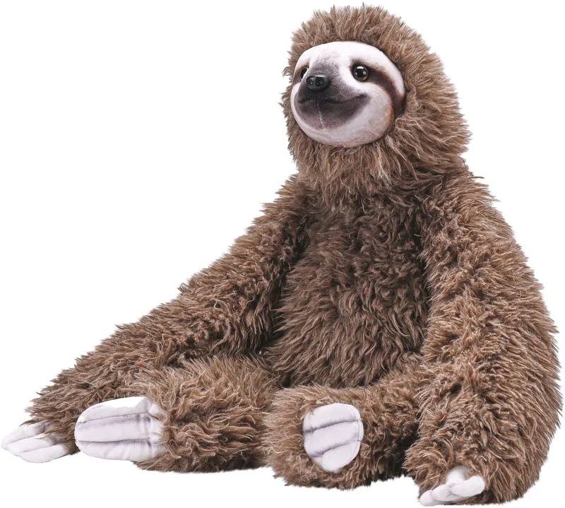 Luiaard knuffel - pluche - Knuffeldier - 43 cm - Zuid-Amerikaans - zoogdieren från Wild Republic i Brun – produktbild