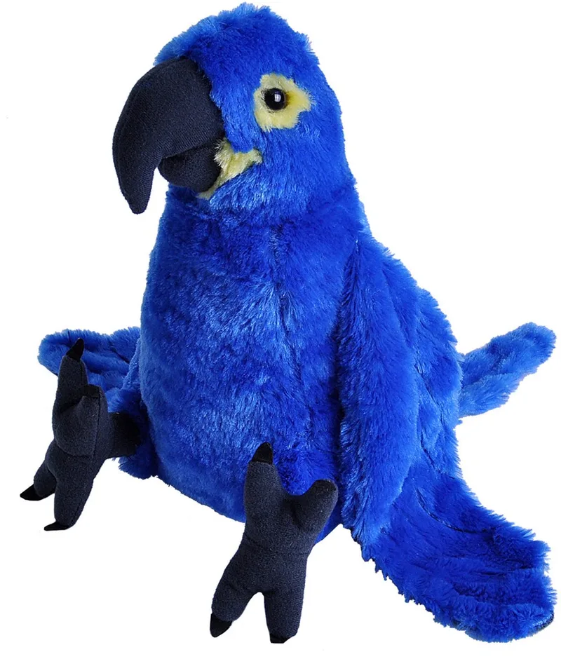 Papegaai - pluche - 30 cm - vogel - knuffeldier fra Wild Republic i Blå – produktbillede
