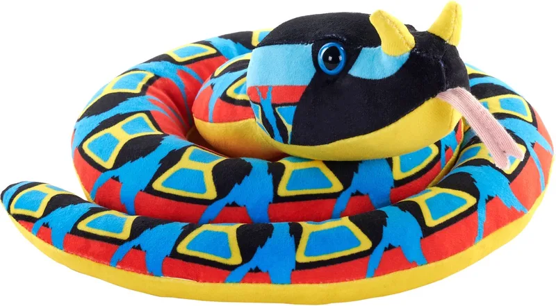 Pluche adder knuffel slang - meerkleurig - 91 cm - reptielen knuffeldieren by Wild Republic in Multicolour – product photo