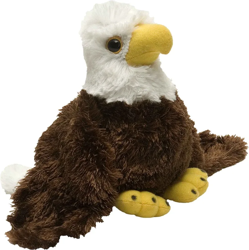 Pluche Amerikaanse zeearend - vogel knuffel - 18 cm - vogel knuffeldier by Wild Republic in Brown – product photo