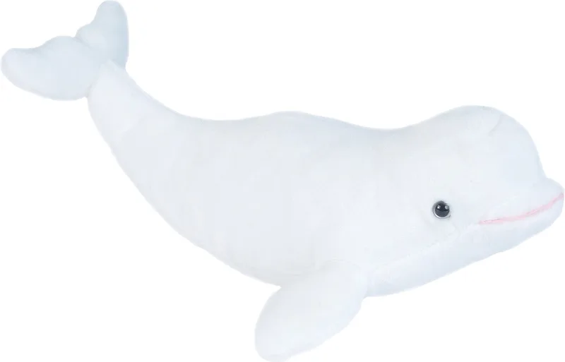 Pluche Beluga walvis knuffel - creme - 25 cm - Dieren knuffels - walvissen by Wild Republic in White – product photo