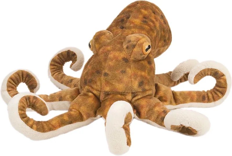 pluche dier knuffel Octopus/inktvis - 30 cm - bruin - zeedieren by Wild Republic in Multicolour – product photo