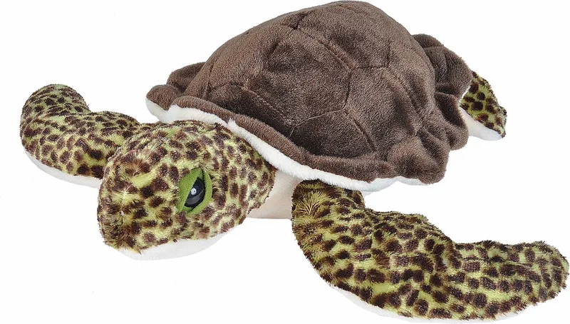 Pluche dieren knuffel zeeschildpad - 30 cm - Knuffeldieren speelgoed by Wild Republic in Multicolour – product photo