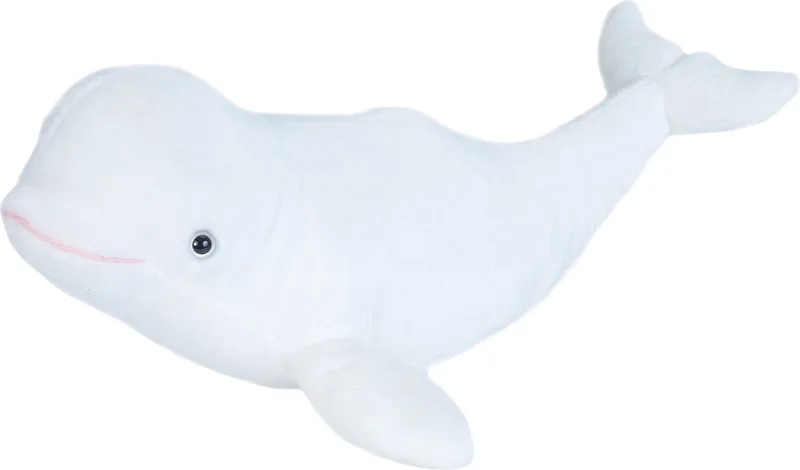 Pluche dieren knuffels Beluga walvis - 30 cm - Knuffeldieren speelgoed by Wild Republic in White – product photo