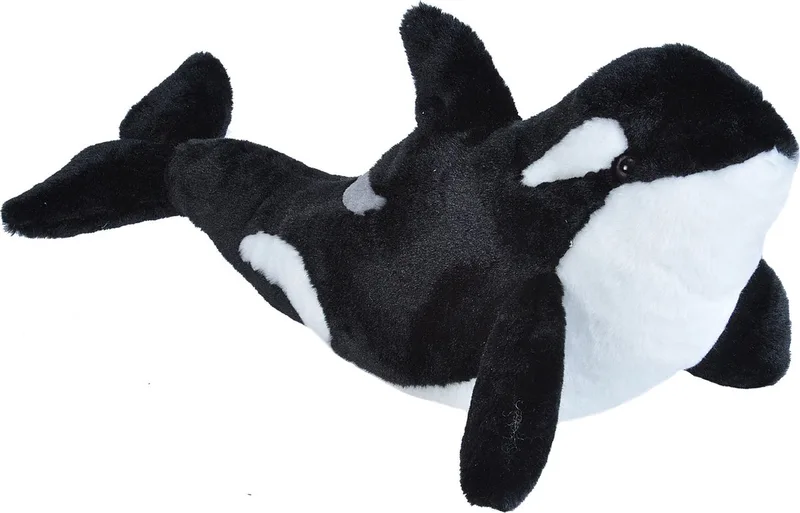 Pluche dieren knuffels Orka - zwart/wit - 30 cm - Knuffels - zeedieren speelgoed by Wild Republic in Multicolour – product photo