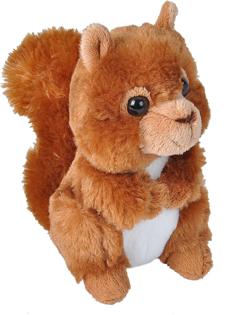 Pluche eekhoorn knuffel - 18 cm - speelgoed - bosdieren - knuffels by Wild Republic in Red – product photo