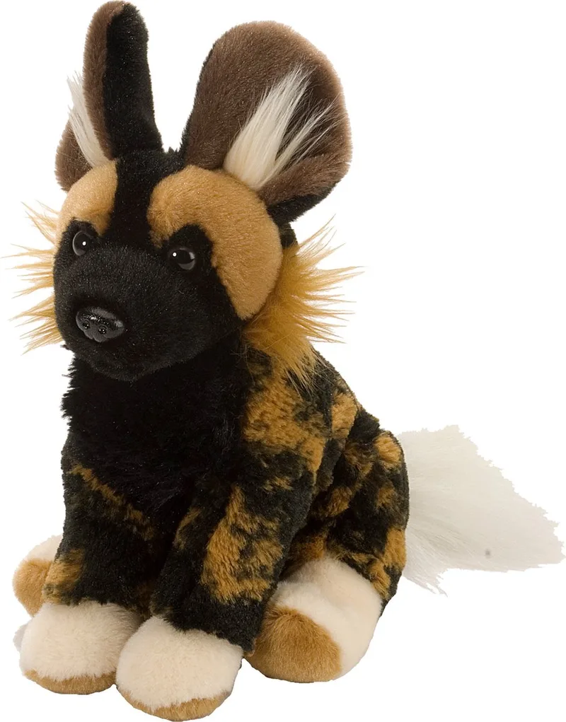 pluche - hyena dieren knuffel - zwart/bruin - 20 cm - dieren thema by Wild Republic in Brown – product photo