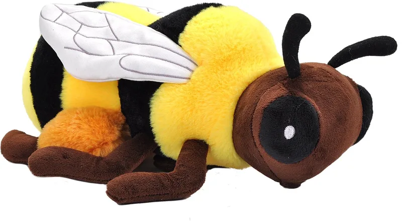 Pluche knuffel dieren Eco honingbij - zwart/geel - 30 cm - Insecten by Wild Republic in Multicolour – product photo