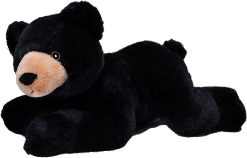 Pluche knuffel dieren Eco-kins zwarte beer van 30 cm. Wildlife speelgoed knuffelbeesten - Cadeau voor kind/jongens/meisjes von Wild Republic in Schwarz – Produktfoto