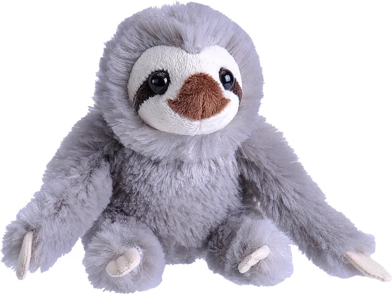 Pluche knuffel dieren Luiaard - 13 cm - Speelgoed knuffelbeesten by Wild Republic in Grey – product photo