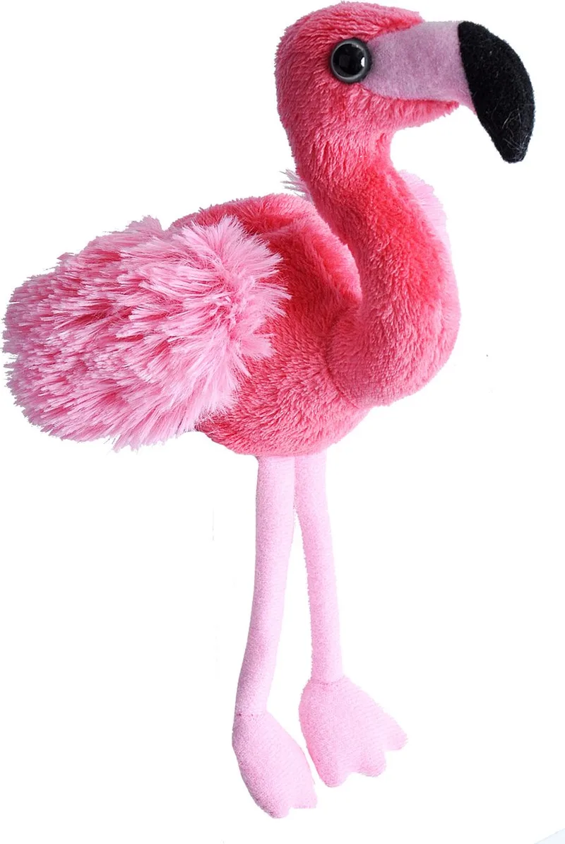 Pluche knuffel Flamingo vogel van ongeveer 13 cm - Speelgoed knuffelbeesten/Vogels von Wild Republic in Mehrfarbig – Produktfoto