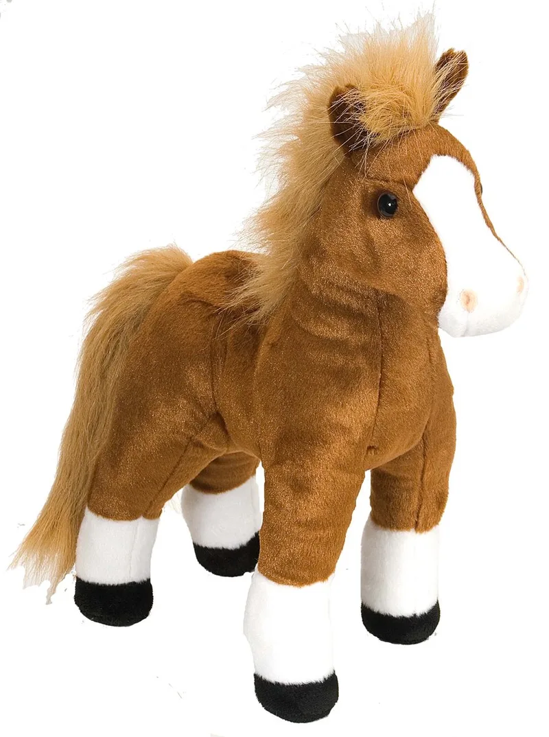 pluche knuffel paardje - 30 cm - Paarden speelgoed dieren by Wild Republic in Brown – product photo