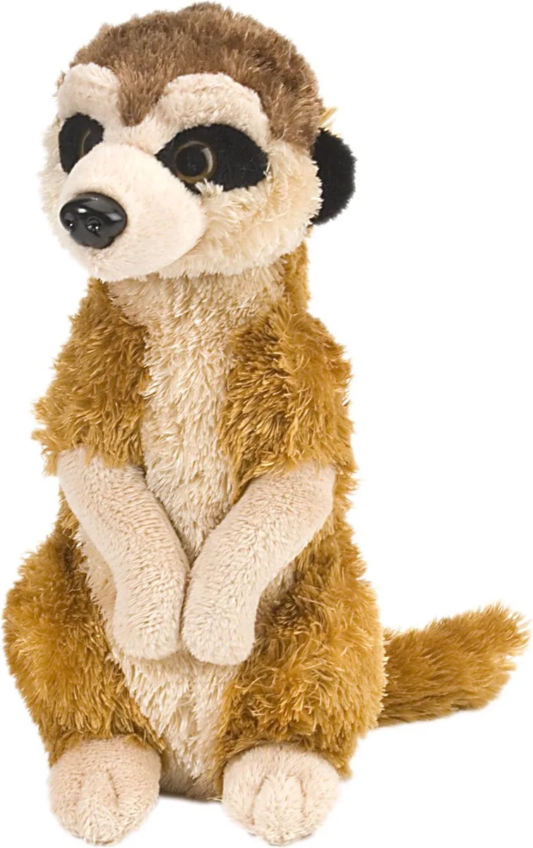 pluche knuffel stokstaartje - 20 cm - Meerkat - Safari dieren by Wild Republic in Brown – product photo