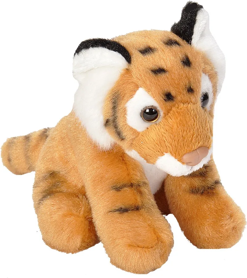 Pluche knuffel Tijger van ongeveer 13 cm - Speelgoed knuffelbeesten by Wild Republic in Brown – product photo