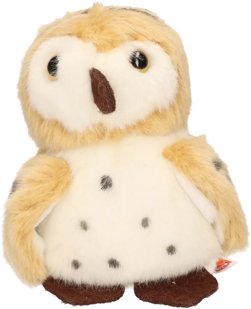 Pluche knuffel Uil - vogel - bruin/wit - 13 cm - bosdieren knuffels by Wild Republic in Multicolour – product photo