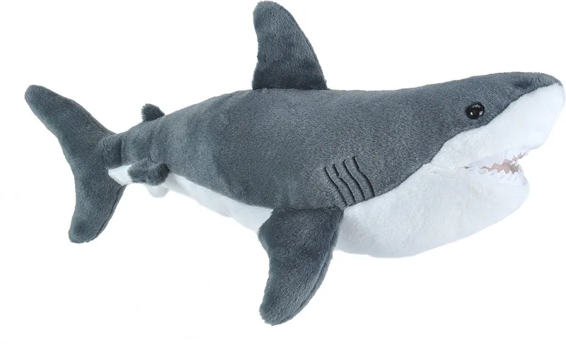 Pluche knuffel witte haai - haaien/vissen knuffels - 30 cm by Wild Republic in Multicolour – product photo
