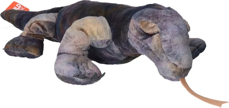 pluche komodo varaan knuffel - 65 cm - zachte knuffels - realistische dieren från Wild Republic i Grå – produktbild