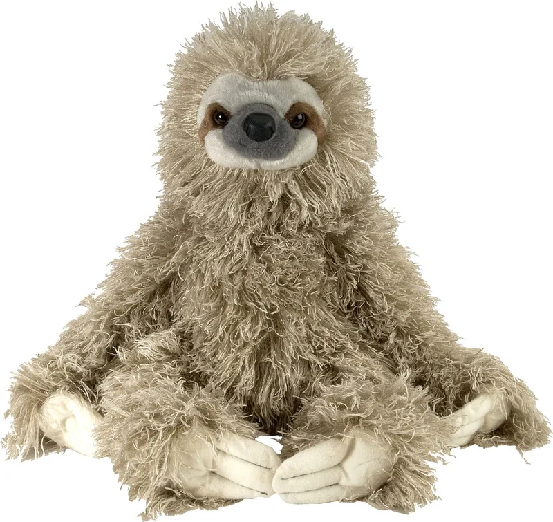pluche luiaard knuffel - 30 cm - bosdieren knuffels - Cadeau voor kinderen by Wild Republic in Grey – product photo