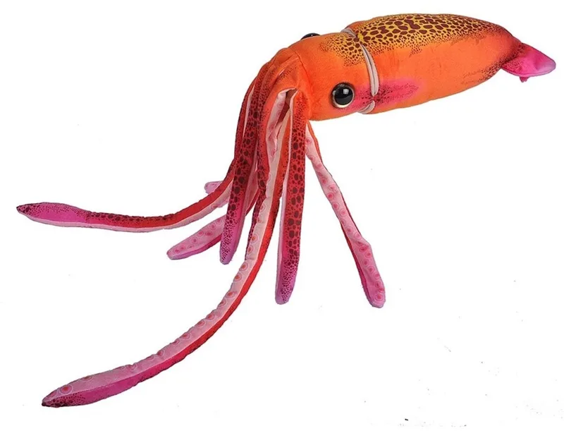 pluche octopus/inktvis knuffel - 38 cm - zeedieren knuffeldier by Wild Republic in Orange – product photo