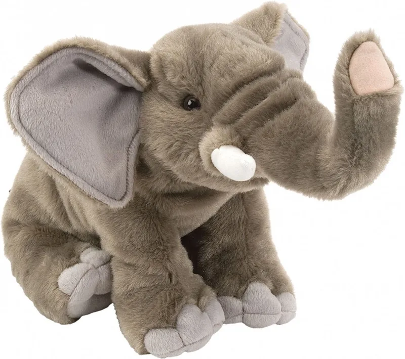 Pluche olifant - olifanten knuffel - 30 cm - wilde dieren knuffel by Wild Republic in Grey – product photo