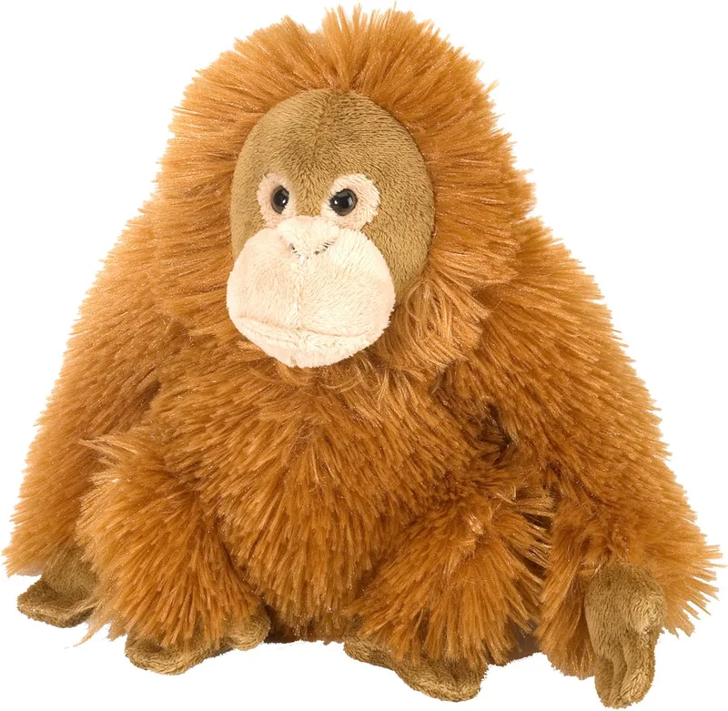 Pluche Orang Oetan knuffel - 20 cm - apen knuffel fra Wild Republic i Orange – produktbillede