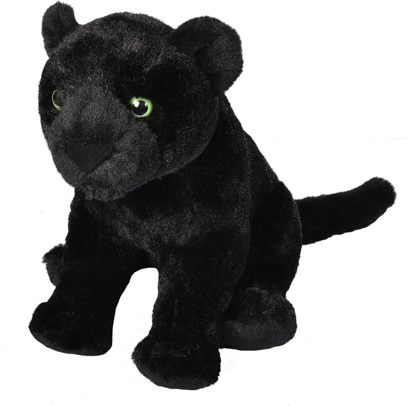 Pluche panter knuffel - 40 cm - knuffeldier - panterknuffel van Wild Republic in Zwart – productfoto