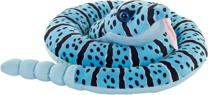 Pluche ratelslang knuffel - 91 cm - slangen - reptielen - blauw - speelgoed knuffeldieren by Wild Republic in Multicolour – product photo