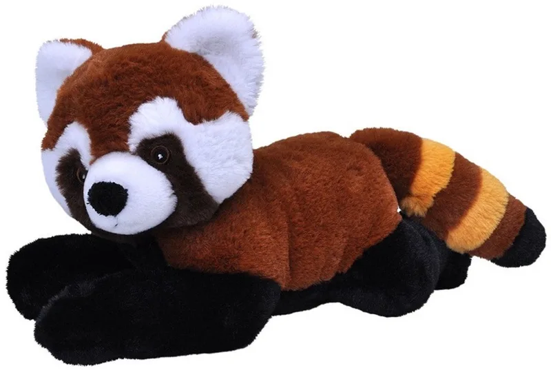 Pluche rode panda knuffel 30 cm - Bosdieren - Beren knuffeldieren - Speelgoed voor kinderen van Wild Republic in Rood – productfoto