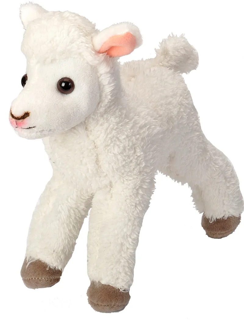 Pluche Schaapje knuffel 20 cm - zacht - veilig - boerderij dier - polyester by Wild Republic in Multicolour – product photo