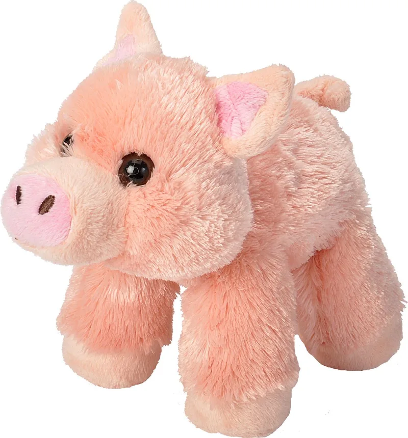 Pluche Varken 18 cm - zacht knuffeldier - kindvriendelijk speelgoed - realistisch design fra Wild Republic i Flerfarvet – produktbillede