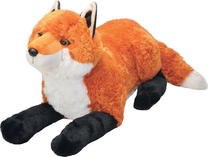 Pluche vos - knuffel - 64 cm - rood - bosdieren knuffel van Wild Republic in Meerkleurig – productfoto