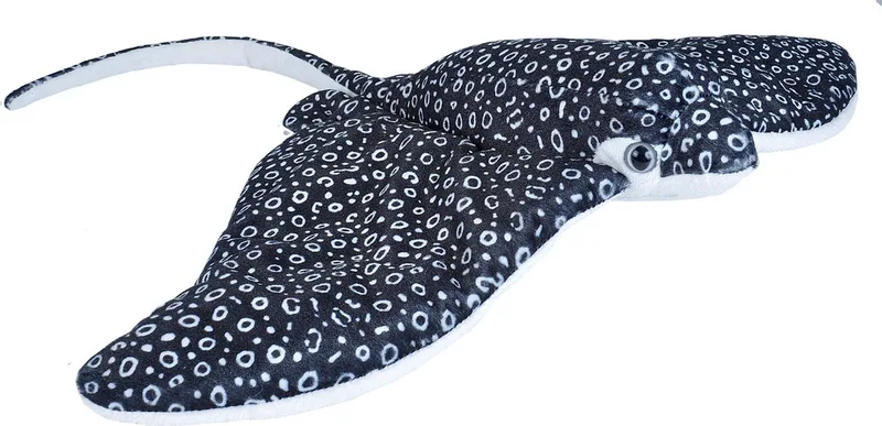 pluche zwarte adelaarsrog knuffel - 35 cm - roggen dieren knuffels fra Wild Republic i Sort – produktbillede
