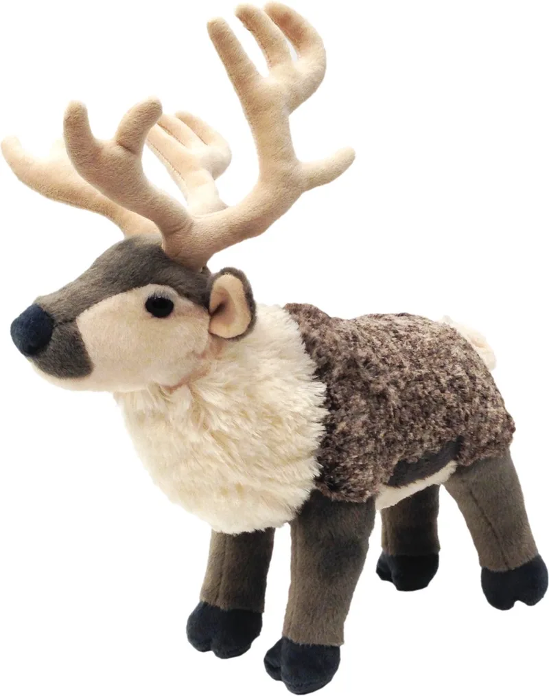 Rendier knuffel - knuffel rendier - 34 cm - pluche Pool dieren by Wild Republic in Grey – product photo