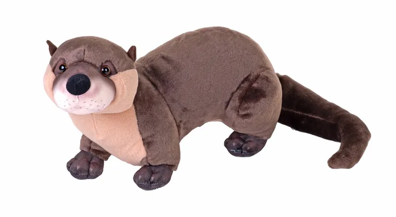 Rivierotter knuffel - 35 cm - waterdieren - pluche - Otter knuffeldieren by Wild Republic in Brown – product photo