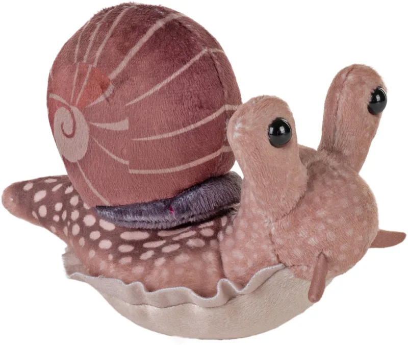 slak knuffel - pluche - 13 cm - weekdieren - knuffeldieren - slakken by Wild Republic in Brown – product photo