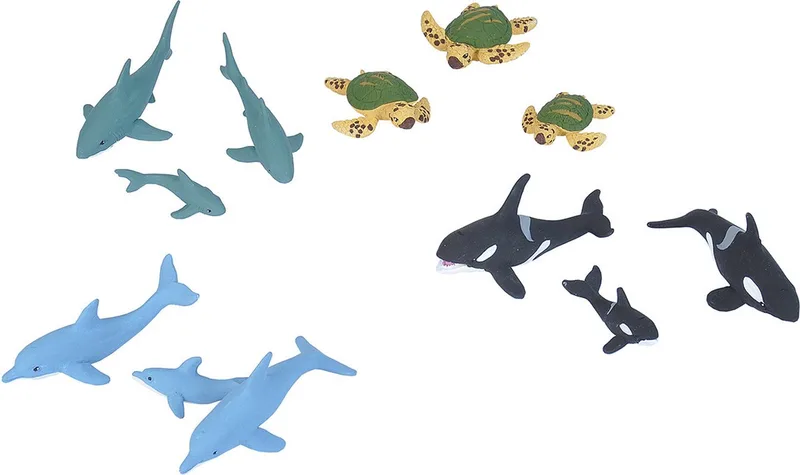 Speelfigurenset Zeedieren Junior 12-delig by Wild Republic in Multicolour – product photo