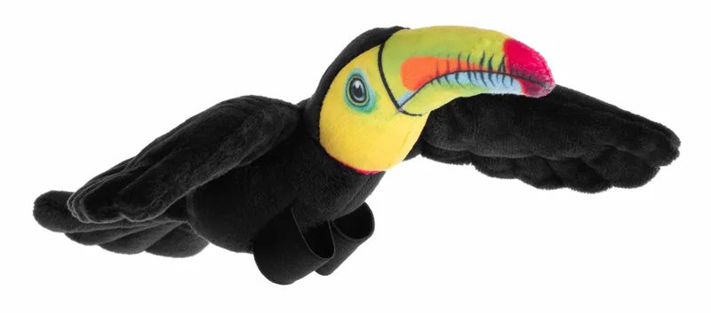 Toekan knuffel - 12 cm - Pluche - tropische vogel - dierenknuffel - vogels by Wild Republic in Black – product photo