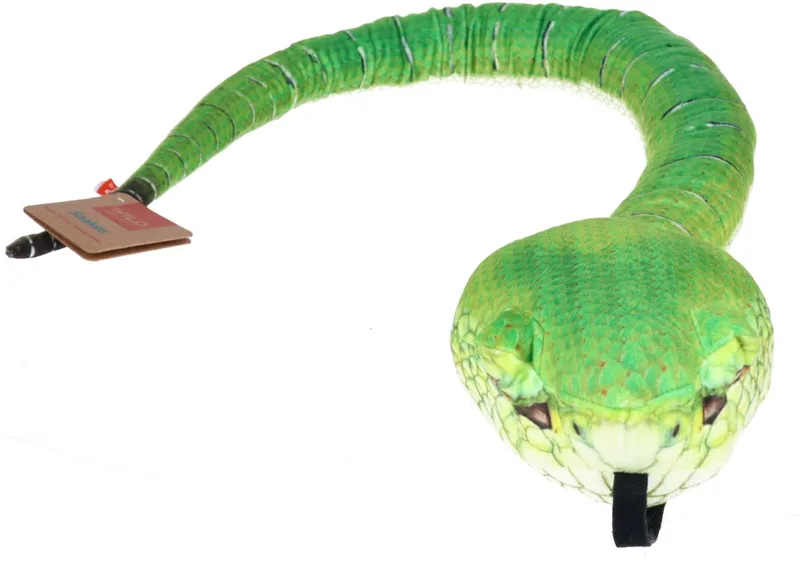 Wild Repbulic Groefkopadder knuffel - groen - 137 cm - pluche - knuffeldier - slangen från Wild Republic i Brun – produktbild