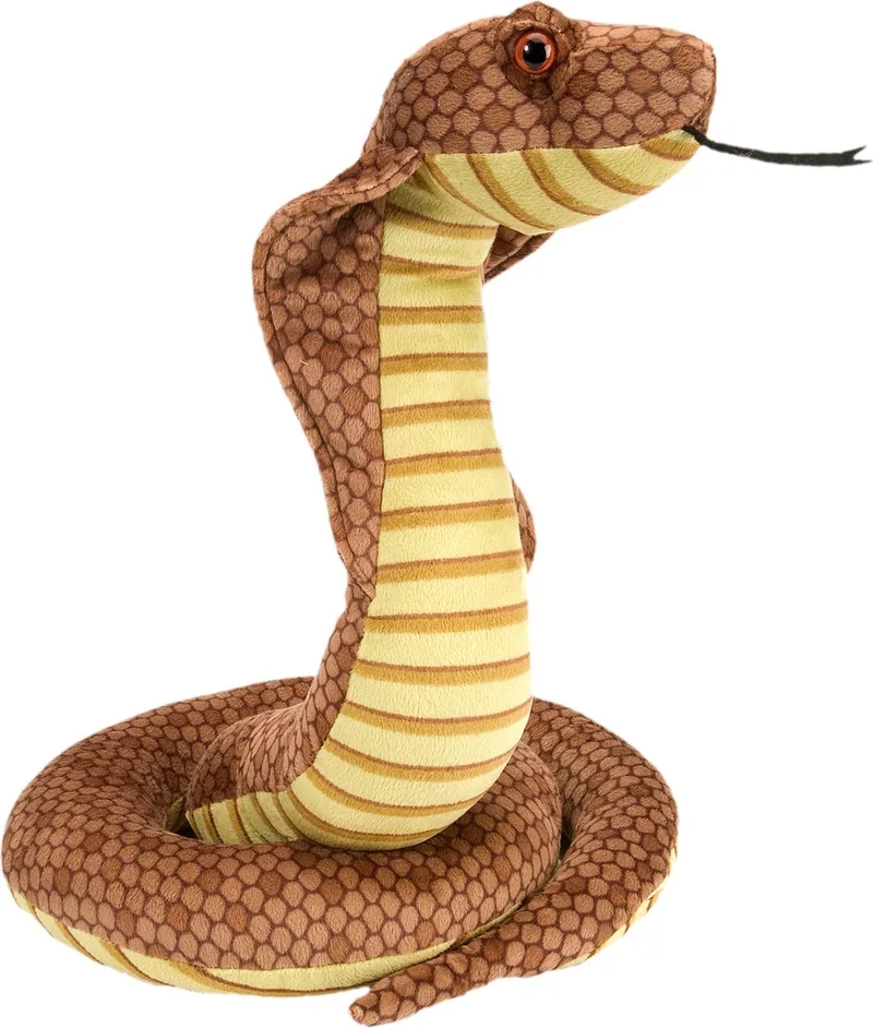 Wild Repbulic Knuffel slang - cobra - 30 cm - pluche - knuffeldier - reptiel by Wild Republic in Brown – product photo