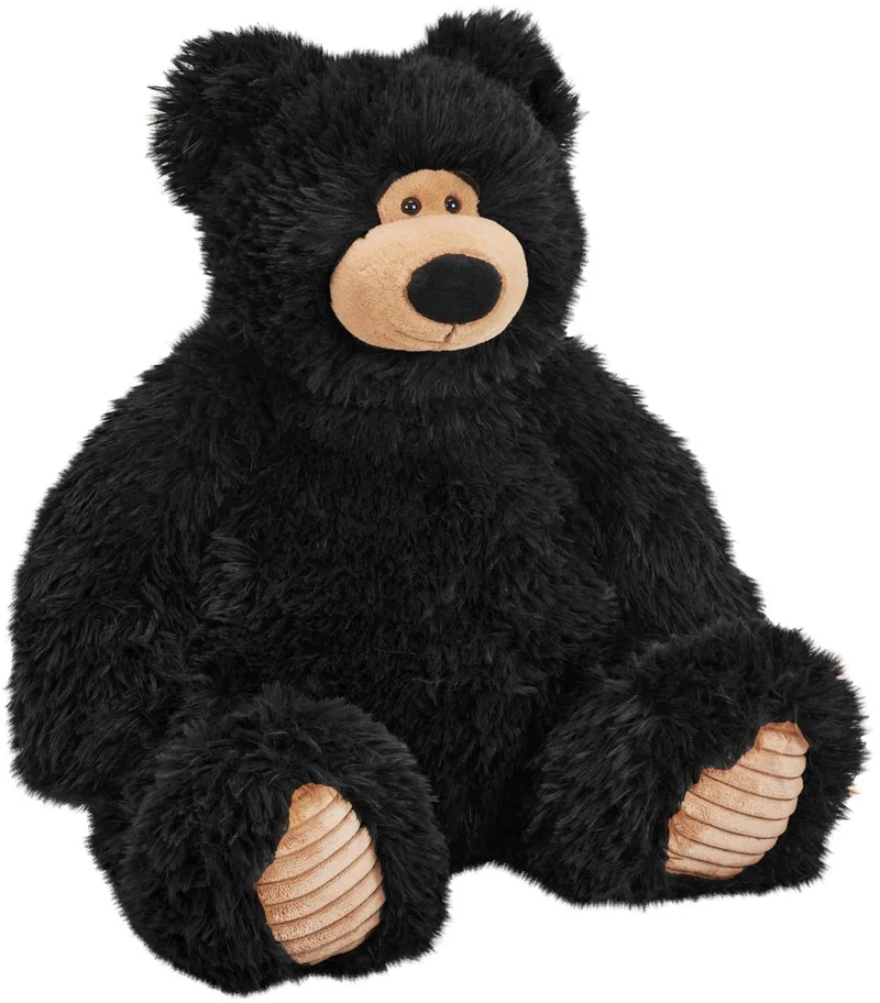 zwarte beer knuffel - 18 cm - Pluche - zittend - Beren - dierenknuffels by Wild Republic in Black – product photo