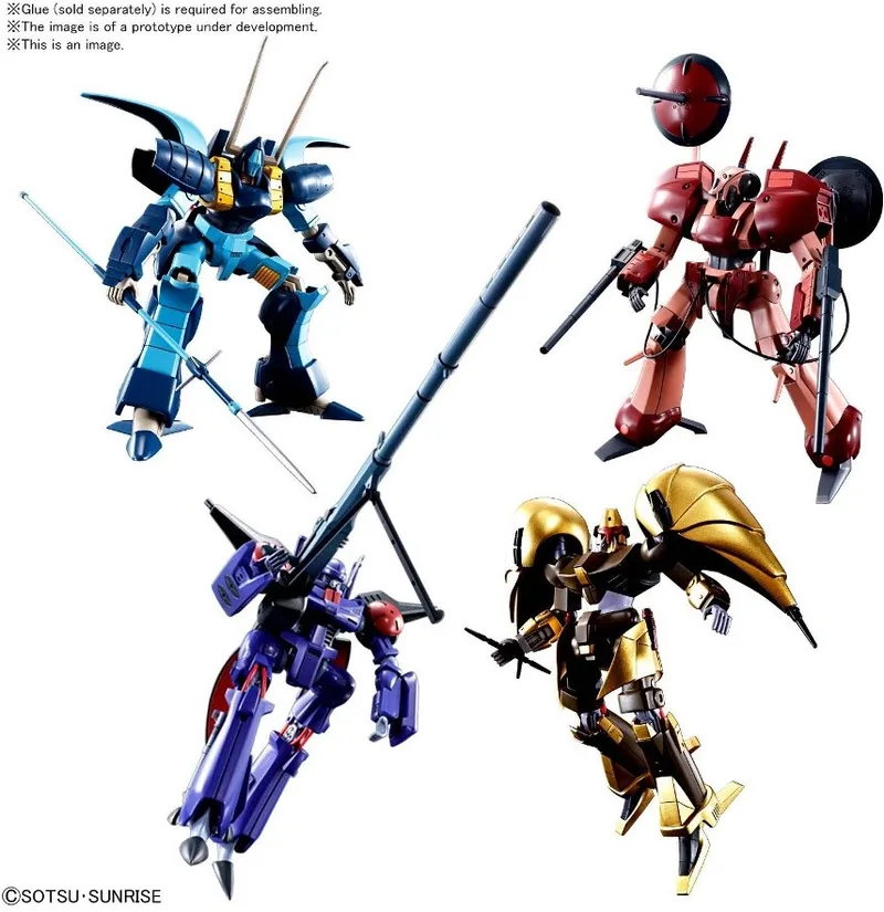 Heavy Metal L-Gaim High Grade 1:144 Model Kit Set - A-Class Heavy Metal Set van Bandai – productfoto