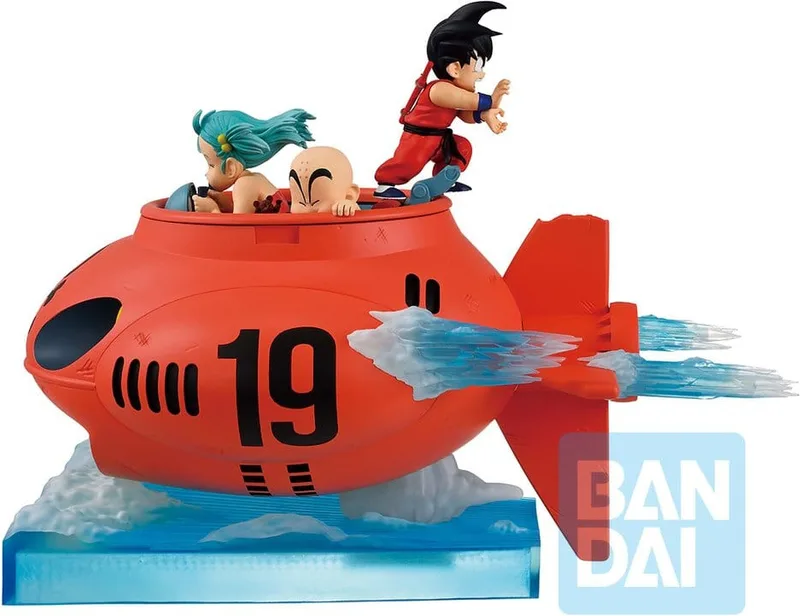 Dragon Ball Ichibansho Figure - Son Goku & Bulma & Krillin (VS Red Ribbon Army) van Banpresto – productfoto