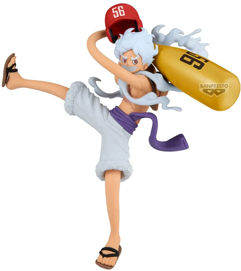 One Piece Battle Record Collection Figure - Monkey D. Luffy Gear 5 (Baseball) van Banpresto – productfoto