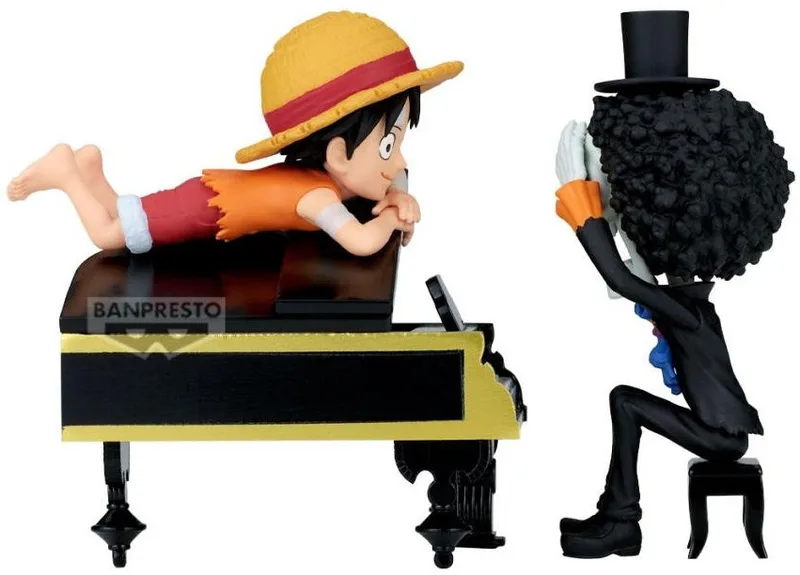 One Piece WCF Log Stories Figure - Monkey D. Luffy and Brook by Banpresto – product photo