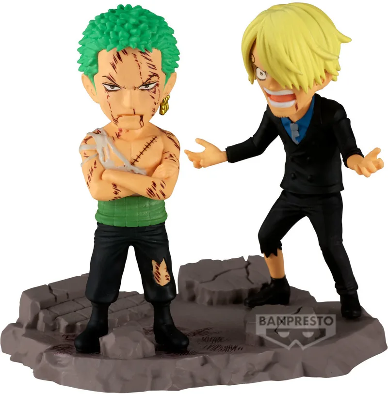 One Piece WCF Log Stories Figure - Roronoa Zoro & Sanji (Nothing Happened) by Banpresto – product photo