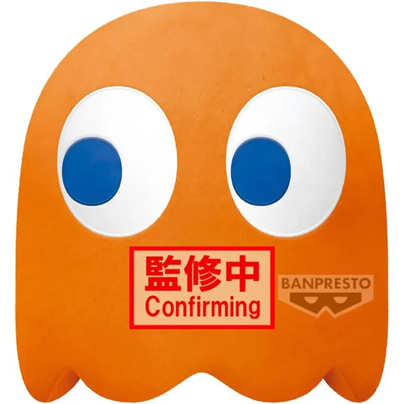 Pac-Man Super Big Pluche 31 cm - Clyde (Orange) van Banpresto – productfoto 2 van 2