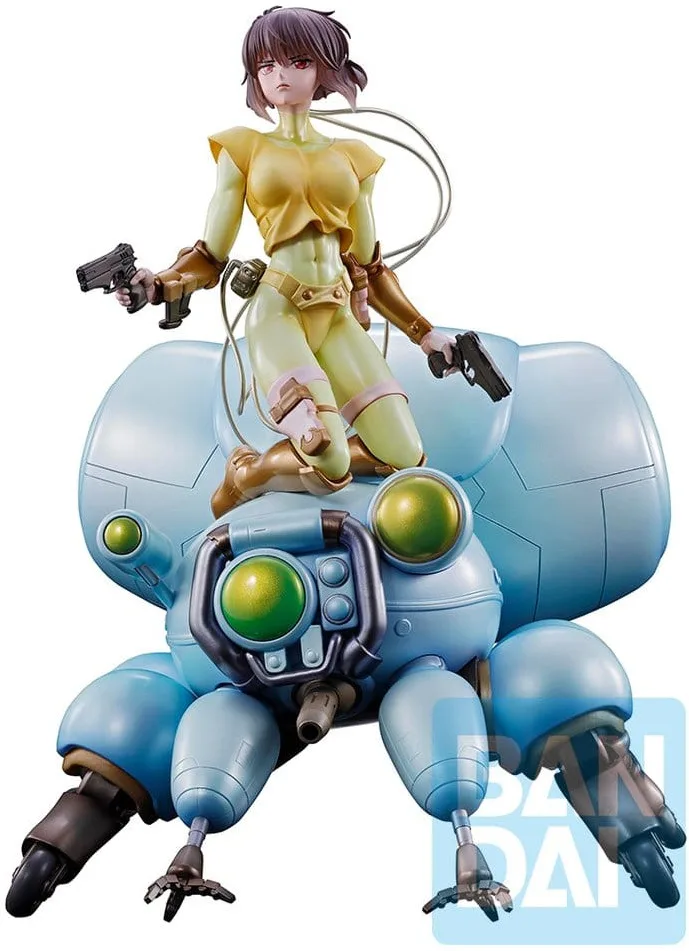 The Ghost in the Shell Ichibansho PVC Figure - Motoko Kusanagi & Fuchikoma (Blue Vers.) van Banpresto – productfoto