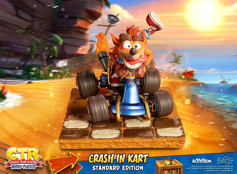 Crash Team Racing Nitro-Fueled Resin Statue - Crash in Kart (First 4 Figures) van First 4 Figures – productfoto