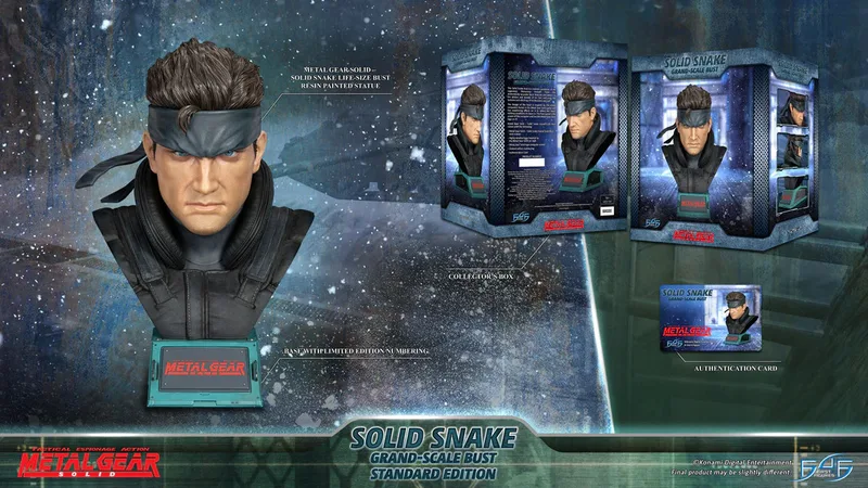 Metal Gear Solid Resin Statue - Solid Snake Grand-Scale Bust (First4Figures) van First 4 Figures – productfoto